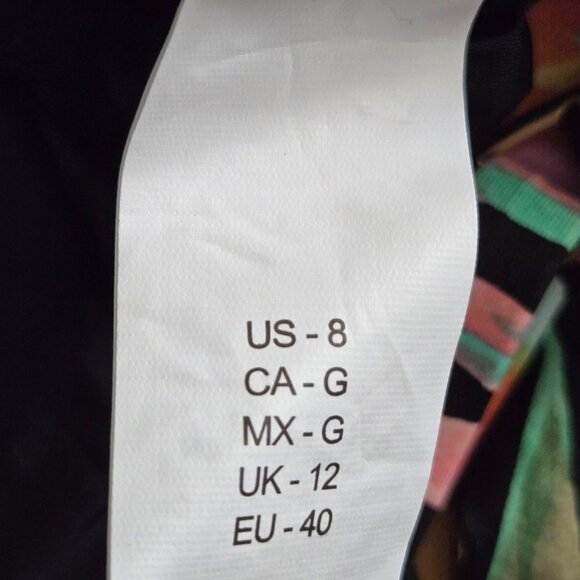 NWT Tropical One Shoulder Tummy Control Bathing Suit Top – Size US 8 - Picture 2 of 5